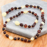 Baby Drop Amber Teeth Necklace